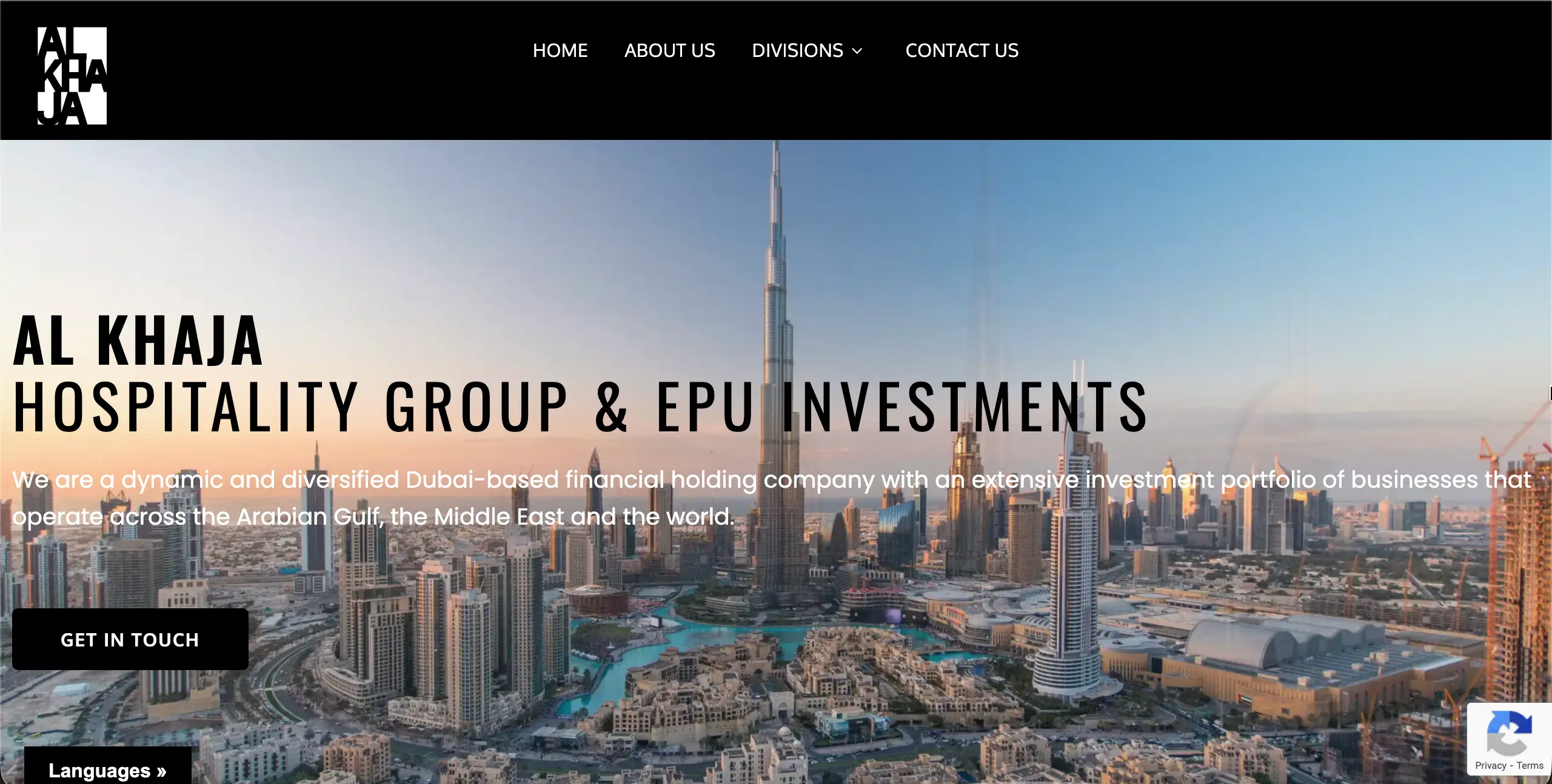AL KHAJA GROUP website design by Brandonic