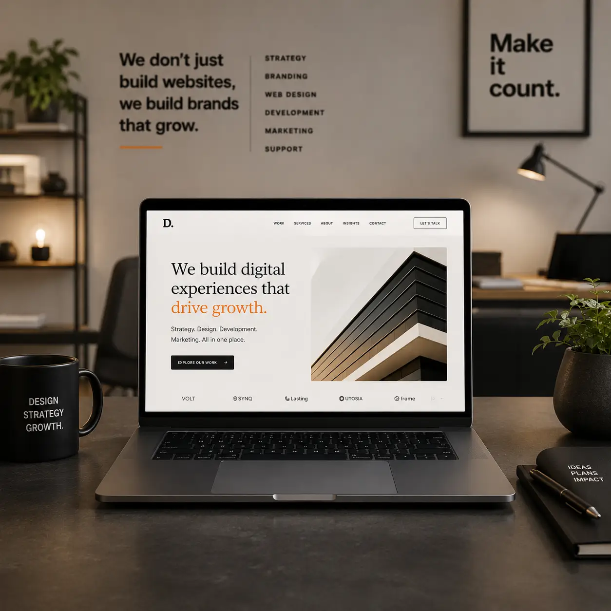 Technical SEO audit dashboard and website performance screens