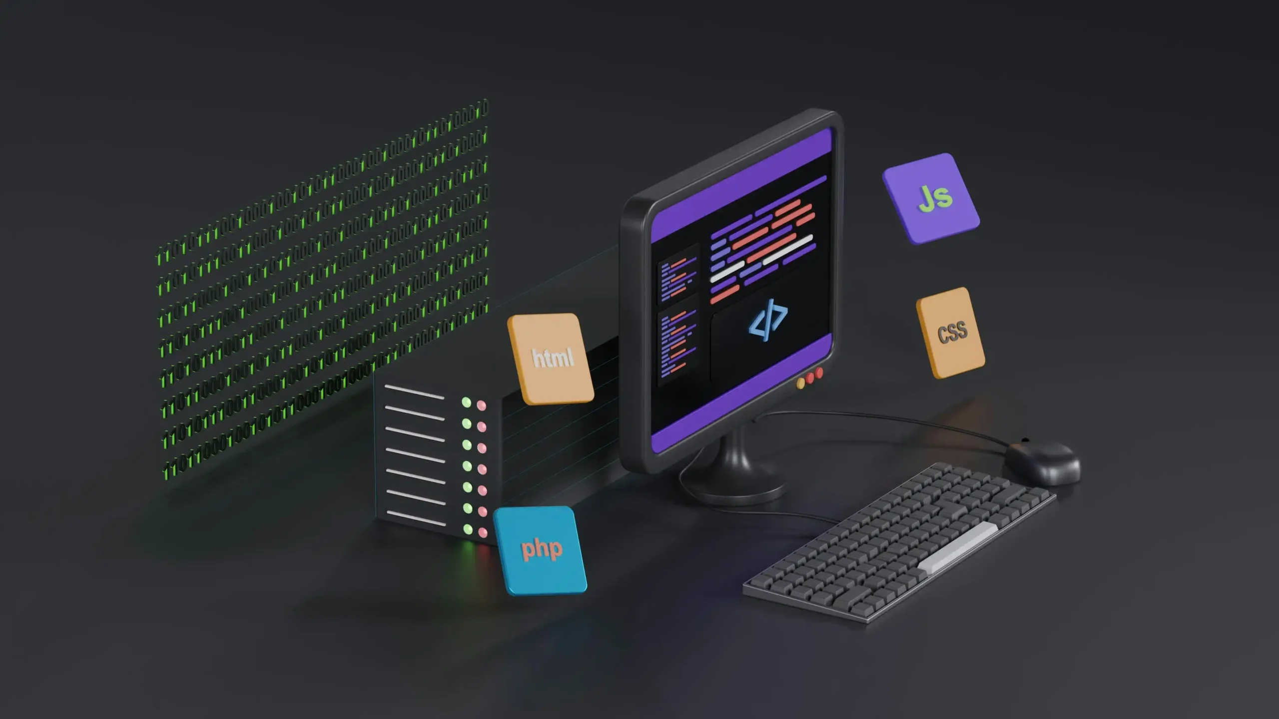Brandonic Dubai web development interface with modern green digital agency visuals