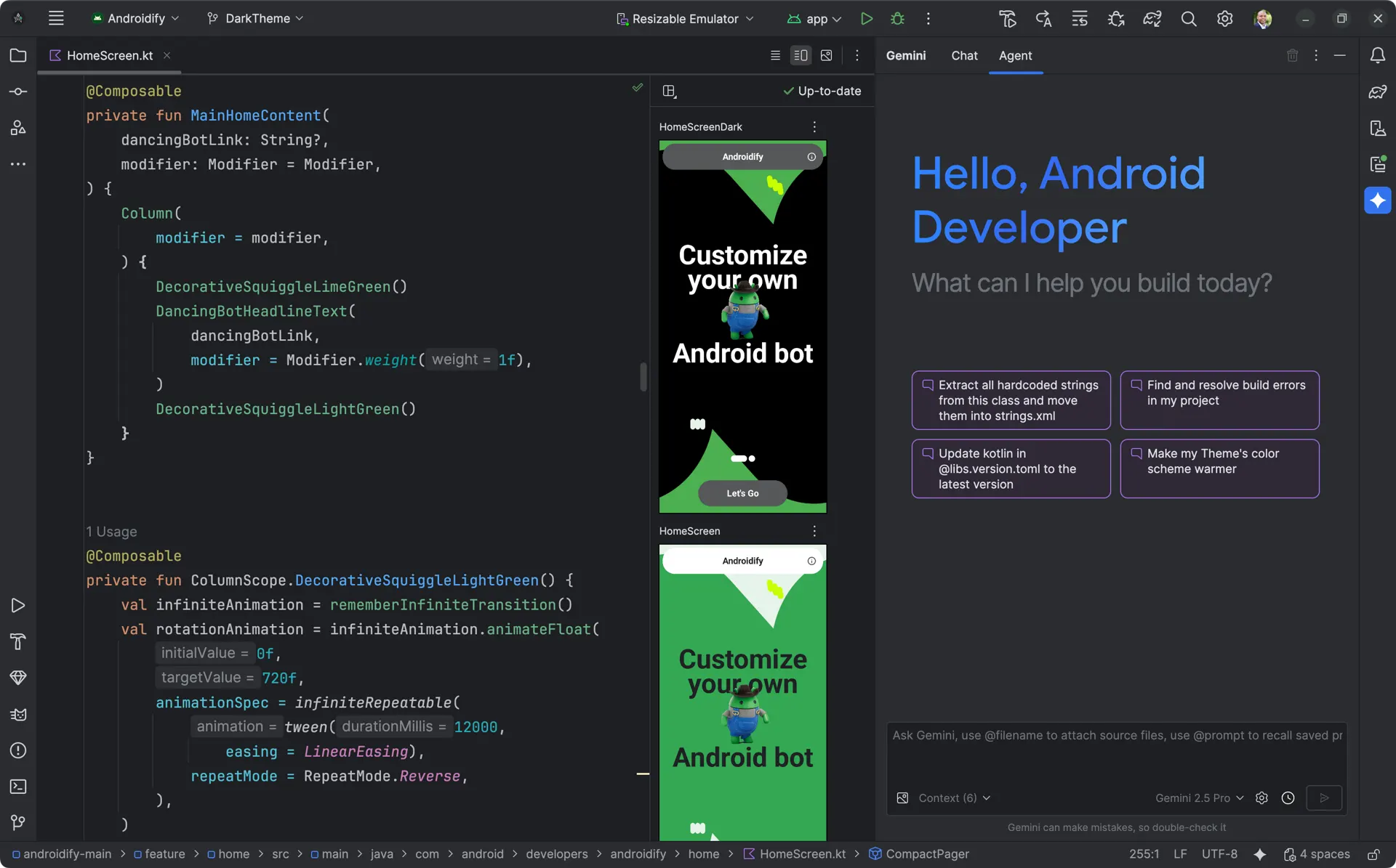 Android app studio showcase